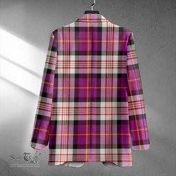 ScotsTee Shop Cameron of Erracht Dress #2 Ancient 2 Clan Crest Casual Tartan Flat Lapel Collar Blazer Tartan Blazer Cotton