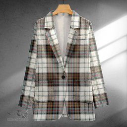 ScotsTee Shop Campbell of Cawdor Dress Weathered 2 Clan Crest Casual Tartan Flat Lapel Collar Blazer Tartan Blazer Cotton