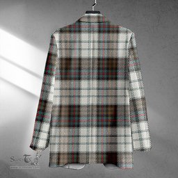 ScotsTee Shop Campbell of Cawdor Dress Weathered 2 Clan Crest Casual Tartan Flat Lapel Collar Blazer Tartan Blazer Cotton