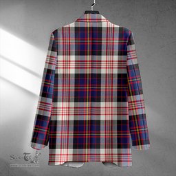 ScotsTee Shop Cameron of Erracht Dress #2 Modern 2 Clan Crest Casual Tartan Flat Lapel Collar Blazer Tartan Blazer Cotton