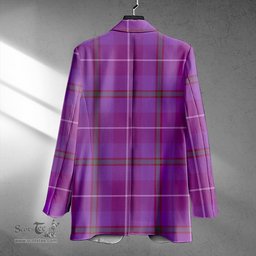 ScotsTee Shop Bryson Ancient Clan Crest Casual Tartan Flat Lapel Collar Blazer Tartan Blazer Cotton