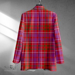 ScotsTee Shop Cameron of Locheil Ancient 2 Clan Crest Casual Tartan Flat Lapel Collar Blazer Tartan Blazer Cotton