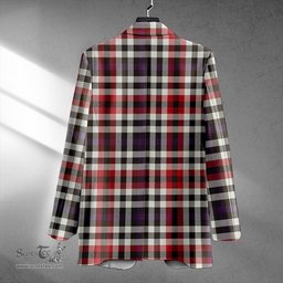 ScotsTee Shop Bell Border (Bell Southern Bell) Weathered Clan Crest Casual Tartan Flat Lapel Collar Blazer Tartan Blazer Cotton
