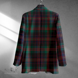 ScotsTee Shop Cameron of Erracht #3 Modern 2 Clan Crest Casual Tartan Flat Lapel Collar Blazer Tartan Blazer Cotton