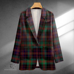 ScotsTee Shop Cameron of Erracht #3 Modern 2 Clan Crest Casual Tartan Flat Lapel Collar Blazer Tartan Blazer Cotton