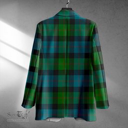 ScotsTee Shop Blair Ancient Clan Crest Casual Tartan Flat Lapel Collar Blazer Tartan Blazer Cotton