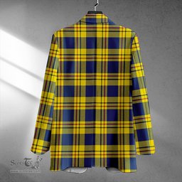 ScotsTee Shop Carlisle (Carlill) Modern Clan Crest Casual Tartan Flat Lapel Collar Blazer Tartan Blazer Cotton
