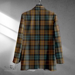 ScotsTee Shop Campbell of Breadalbane Weathered 2 Clan Crest Casual Tartan Flat Lapel Collar Blazer Tartan Blazer Cotton