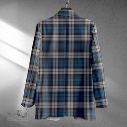 ScotsTee Shop Campbell of Inveraray Modern 2 Clan Crest Casual Tartan Flat Lapel Collar Blazer Tartan Blazer Cotton