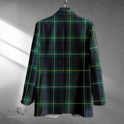 ScotsTee Shop Campbell of Argyll Modern 2 Clan Crest Casual Tartan Flat Lapel Collar Blazer Tartan Blazer Cotton