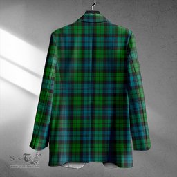 ScotsTee Shop Campbell Ancient 2 Clan Crest Casual Tartan Flat Lapel Collar Blazer Tartan Blazer Cotton