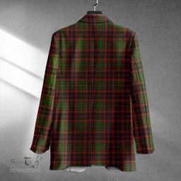 ScotsTee Shop Buchan Modern Clan Crest Casual Tartan Flat Lapel Collar Blazer Tartan Blazer Cotton