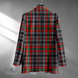 ScotsTee Shop Borthwick Ancient Clan Crest Casual Tartan Flat Lapel Collar Blazer Tartan Blazer Cotton