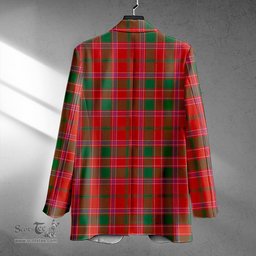 ScotsTee Shop Dalziel Ancient Clan Crest Casual Tartan Flat Lapel Collar Blazer Tartan Blazer Cotton