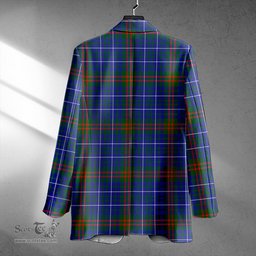ScotsTee Shop Edmonstone Ancient Clan Crest Casual Tartan Flat Lapel Collar Blazer Tartan Blazer Cotton