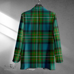 ScotsTee Shop Ferguson Ancient Clan Crest Casual Tartan Flat Lapel Collar Blazer Tartan Blazer Cotton