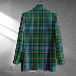 ScotsTee Shop Cooper Ancient Clan Crest Casual Tartan Flat Lapel Collar Blazer Tartan Blazer Cotton