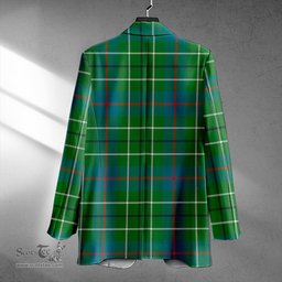 ScotsTee Shop Duncan Ancient Clan Crest Casual Tartan Flat Lapel Collar Blazer Tartan Blazer Cotton