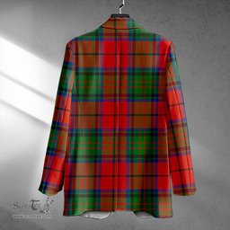 ScotsTee Shop Dickie Modern Clan Crest Casual Tartan Flat Lapel Collar Blazer Tartan Blazer Cotton