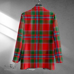 ScotsTee Shop Drummond of Perth Modern Clan Crest Casual Tartan Flat Lapel Collar Blazer Tartan Blazer Cotton