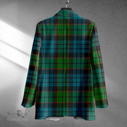 ScotsTee Shop Fletcher Family Ancient Clan Crest Casual Tartan Flat Lapel Collar Blazer Tartan Blazer Cotton