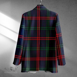 ScotsTee Shop Eglinton District (Montgomery of Ayrshire) Modern Clan Crest Casual Tartan Flat Lapel Collar Blazer Tartan Blazer Cotton