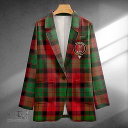 ScotsTee Shop Fraser of Altyre Ancient Clan Crest Casual Tartan Flat Lapel Collar Blazer Tartan Blazer Cotton