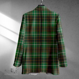 ScotsTee Shop Forbes of Druinnor Ancient Clan Crest Casual Tartan Flat Lapel Collar Blazer Tartan Blazer Cotton