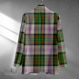 ScotsTee Shop Firth of Tay (Gillies Dress) Ancient Clan Crest Casual Tartan Flat Lapel Collar Blazer Tartan Blazer Cotton