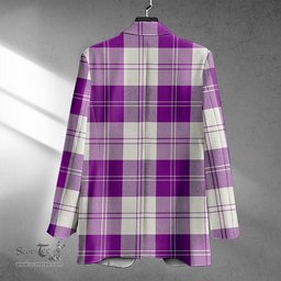 ScotsTee Shop Erskine Red Clan Crest Casual Tartan Flat Lapel Collar Blazer Tartan Blazer Cotton