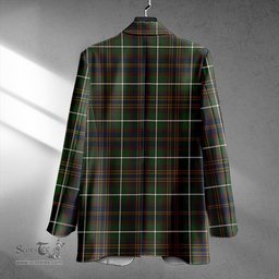 ScotsTee Shop Forbes of Druinnor Modern Clan Crest Casual Tartan Flat Lapel Collar Blazer Tartan Blazer Cotton
