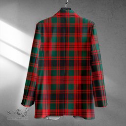 ScotsTee Shop Fulton 1999 Modern Clan Crest Casual Tartan Flat Lapel Collar Blazer Tartan Blazer Cotton