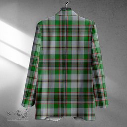 ScotsTee Shop Craig (Craigie) Ancient Clan Crest Casual Tartan Flat Lapel Collar Blazer Tartan Blazer Cotton