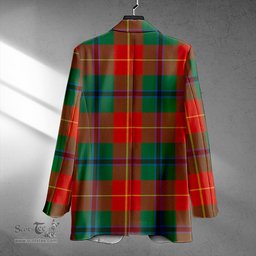 ScotsTee Shop Douglas of Roxburgh Ancient Clan Crest Casual Tartan Flat Lapel Collar Blazer Tartan Blazer Cotton