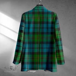 ScotsTee Shop Dundas Ancient Clan Crest Casual Tartan Flat Lapel Collar Blazer Tartan Blazer Cotton
