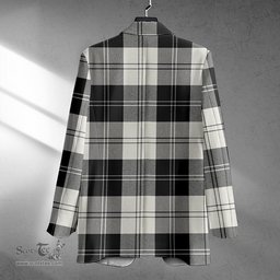 ScotsTee Shop Erskine Blue Clan Crest Casual Tartan Flat Lapel Collar Blazer Tartan Blazer Cotton