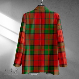ScotsTee Shop Dunbar Ancient Clan Crest Casual Tartan Flat Lapel Collar Blazer Tartan Blazer Cotton