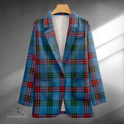 ScotsTee Shop Eglinton District (Montgomery of Ayrshire) Ancient Clan Crest Casual Tartan Flat Lapel Collar Blazer Tartan Blazer Cotton