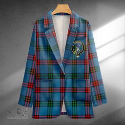 ScotsTee Shop Eglinton District (Montgomery of Ayrshire) Ancient Clan Crest Casual Tartan Flat Lapel Collar Blazer Tartan Blazer Cotton