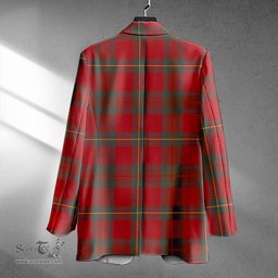 ScotsTee Shop Cruikshank Weathered Clan Crest Casual Tartan Flat Lapel Collar Blazer Tartan Blazer Cotton