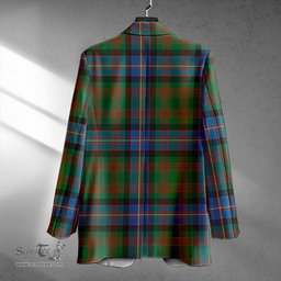 ScotsTee Shop Cochrane (Cochran) Ancient Clan Crest Casual Tartan Flat Lapel Collar Blazer Tartan Blazer Cotton