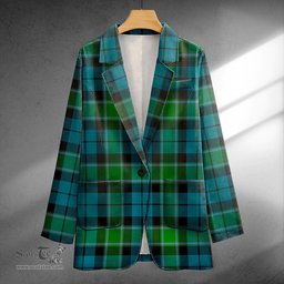 ScotsTee Shop Graham of Menteith Ancient Clan Crest Casual Tartan Flat Lapel Collar Blazer Tartan Blazer Cotton