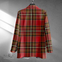 ScotsTee Shop Gillespie Weathered Clan Crest Casual Tartan Flat Lapel Collar Blazer Tartan Blazer Cotton
