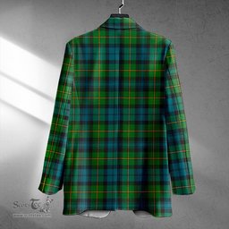 ScotsTee Shop Gordon Ancient Clan Crest Casual Tartan Flat Lapel Collar Blazer Tartan Blazer Cotton