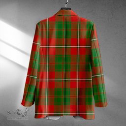 ScotsTee Shop Hay Ancient Clan Crest Casual Tartan Flat Lapel Collar Blazer Tartan Blazer Cotton