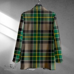 ScotsTee Shop Hamilton of Brandon Modern Clan Crest Casual Tartan Flat Lapel Collar Blazer Tartan Blazer Cotton