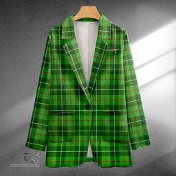 ScotsTee Shop Galloway District Clan Crest Casual Tartan Flat Lapel Collar Blazer Tartan Blazer Cotton