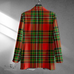 ScotsTee Shop Gillespie Ancient Clan Crest Casual Tartan Flat Lapel Collar Blazer Tartan Blazer Cotton