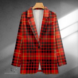 ScotsTee Shop MacDonald of Ardnamurchan (Donald of Ardnamurchan) Ancient Clan Crest Casual Tartan Flat Lapel Collar Blazer Tartan Blazer Cotton