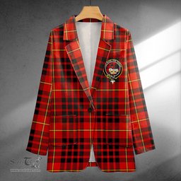 ScotsTee Shop MacDonald of Ardnamurchan (Donald of Ardnamurchan) Ancient Clan Crest Casual Tartan Flat Lapel Collar Blazer Tartan Blazer Cotton